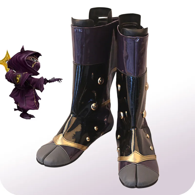 

Anime Cosplay LOL Real Hurt Band Kennen Shoe Halloween Short Punk Boots A