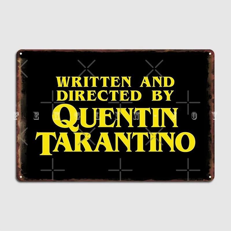 escrito-e-dirigido-por-quentin-tarantino-cartaz-placa-de-metal-clube-festa-pub-garagem-pintura-vintage-decoracao-estanho-cartazes