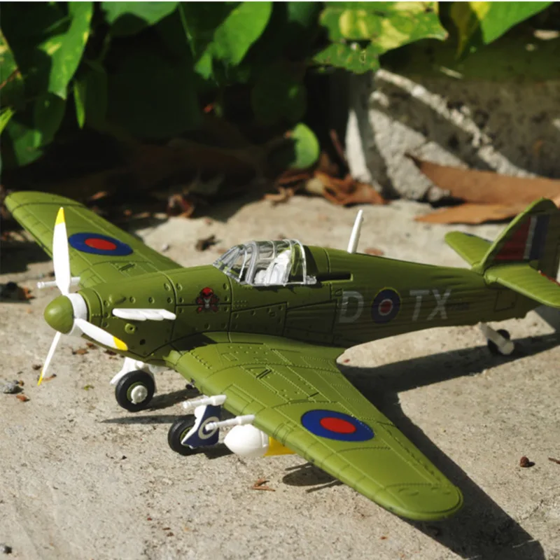 Diy Militaire Spitfire Vechter Model Kits Speelgoed Voor Kinderen Assembly Building Vliegtuig Diecast Educatief Speelgoed Voor Jongen Kinderen Gift