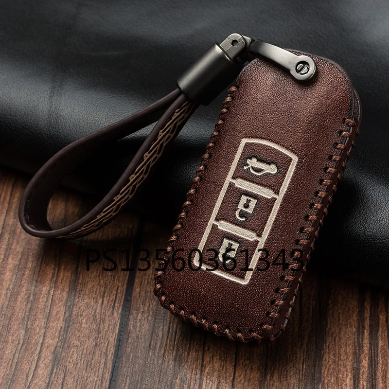 Suitable for Mitsubishi Key Case Outlander Eclipse Cross ASX Car Key Case Leather Bag Buckle 2019