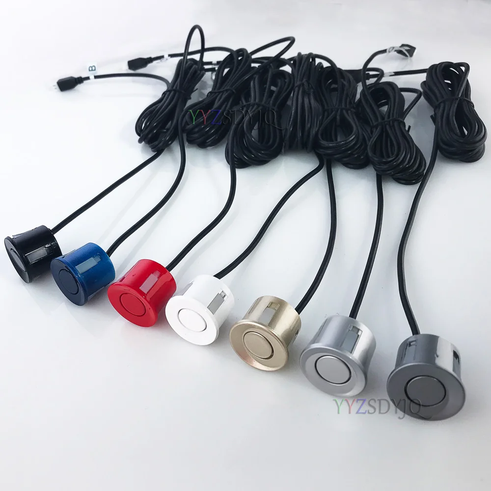 Car Parking Sensor 4 Pcs 22 mm Black Red Blue Silver Gold White Gray Champagne Gold Color for Car Reverse System