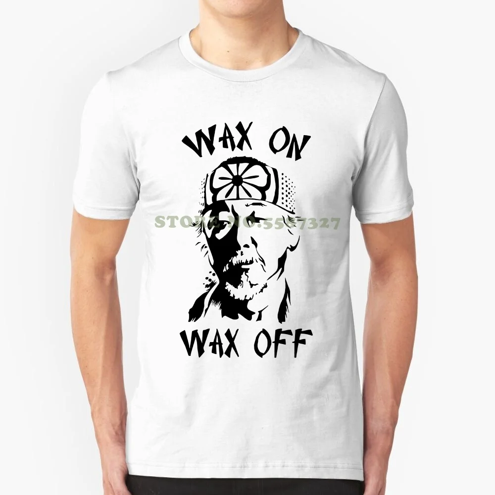 Mr Miyagi Wax On Wax Off Karate Kid 80's Movie Trainer Gymnasium New Mens New T Shirt O-Neck Tee Shirt