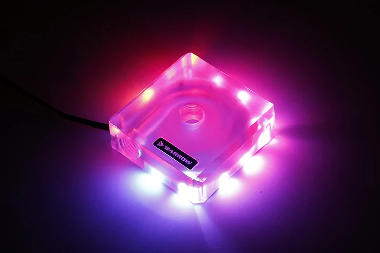 Barrow PMMA Acrylic Transparent LRC2.0 RGB DDC PMD3 SPB17 Pump Top Cover YBGSR V2