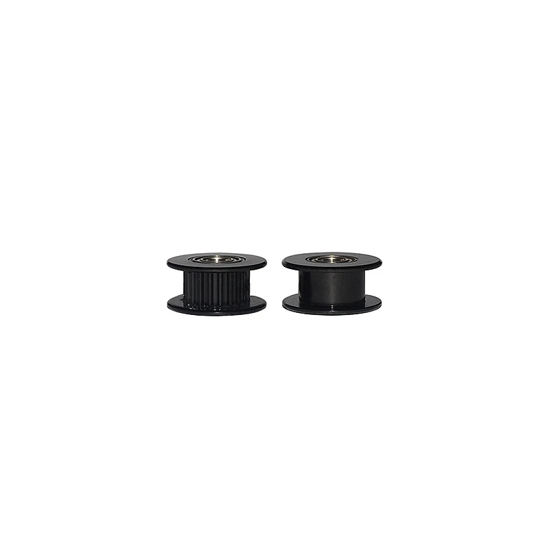 Free Shipping! 5pcs/Lot GT2 20 Teeth Bore Size 3mm 4mm 5mm 6mm 20T Black Ilder Timing Pulleys Without Teeth