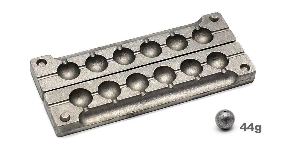 Agape DIY Angeln Ball Sinker Form ADBASM/ # 5 Ballsinker 44 g 6 Hohlräume – Detail 3