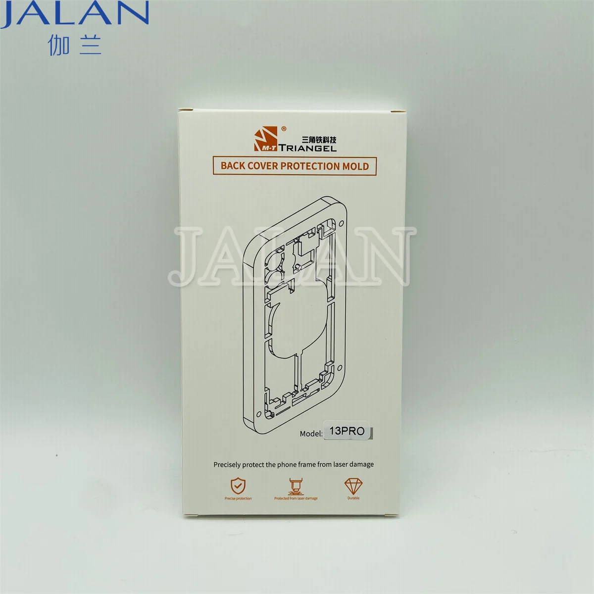 M-Triangel iP8-15 Pro Max Protective Mold For Laser Machine Working Separating Back Housing Glass No Hurt Camera Lens