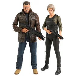 NECA Terminator Dark Fate T-800 Arnold Schwarzenegger Sarah Conner Endoskeleton Action Figure Collectible Model Toy