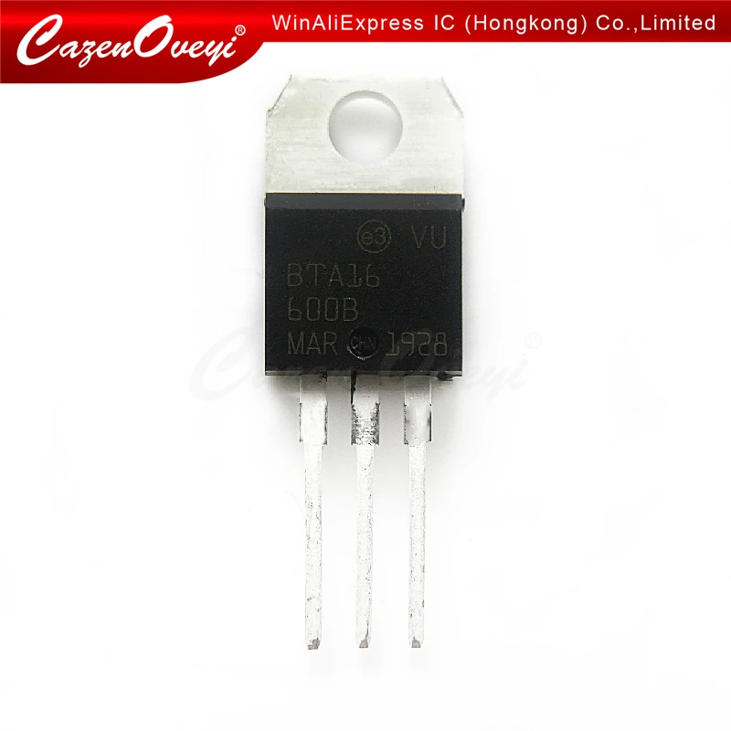 10pcs/lot BTA16-600B BTA16-600 BTA16 Triacs 16 Amp 600 Volt TO-220 Chipset In Stock