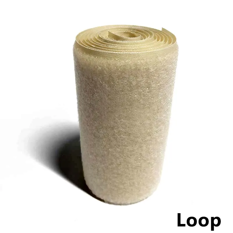 10CM Width Hook and Loop no adhesive hook loop fastener tape sewing magic tape sticker strap couture strip clothing khaki