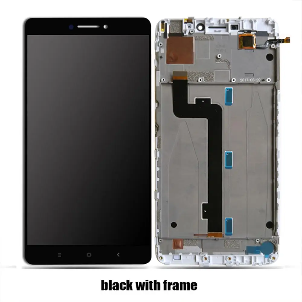 For Xiaomi Mi Max 2 LCD Display Screen Touch Digitizer Assembly For 6.44 inch Xiaomi Mi Max 1 Phone With Frame Replace