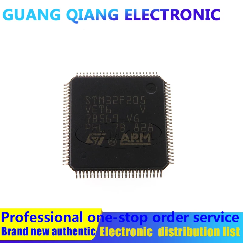 

1PCS STM32F205VET6 IC MCU 32BIT 512KB FLASH 100LQFP