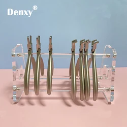 Denxy 1pc pinze dentali scaffale acrilico trasparente portautensili PliersShelf strumento pinze dentali Rack staffa ortodontica dentale