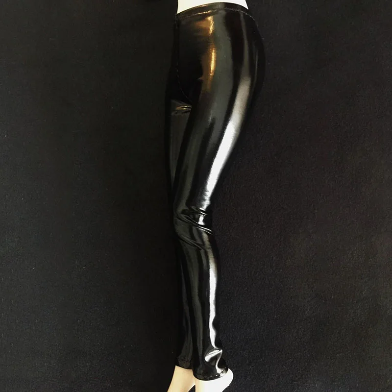 1/6 Scale Female Shiny Black Elastic Tights Leather Pants Clothes Model Fit 12'' Soldier Action Figure Body Doll