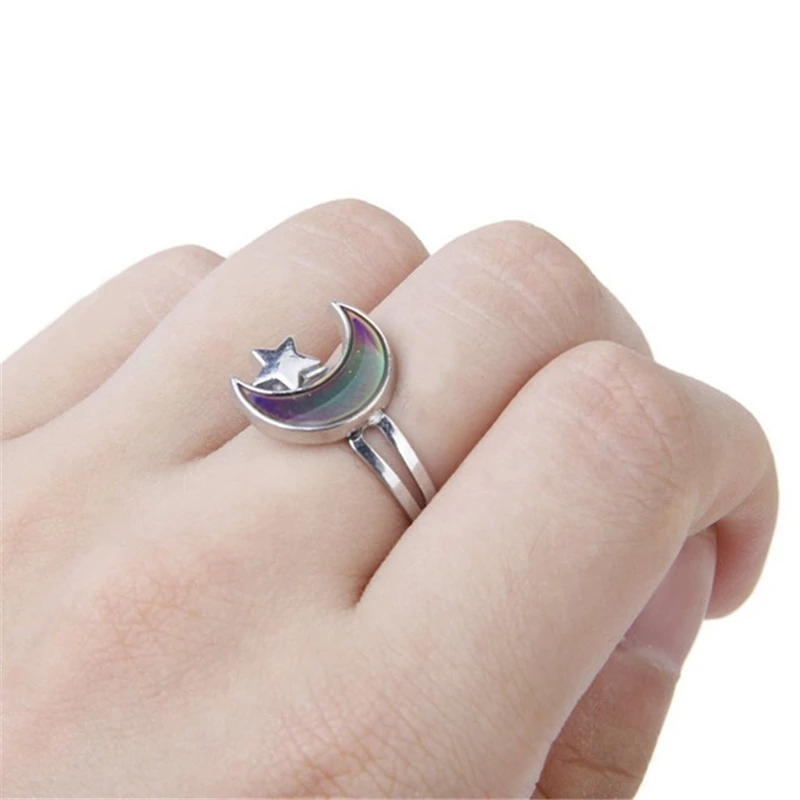 Trendy Tortoise Mood Ring Color Change Mood Ring Adjustable Emotion Feeling Changeable Temperature Ring 1PC Dropshipping Gift