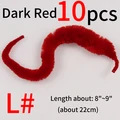 10 piezas de color rojo oscuro