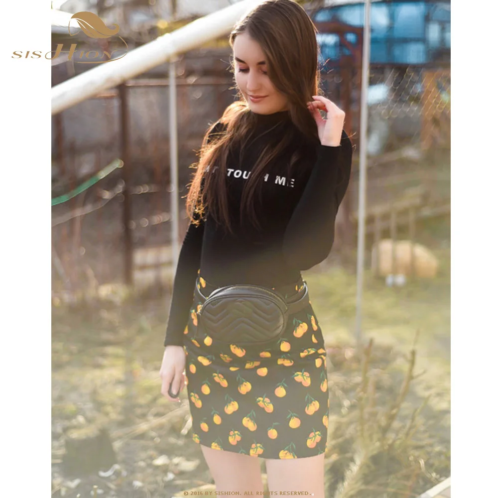SISHION Dropshipping Floral Toucan Print Mini Rock SS0008 Baumwolle Vintage Schlank Retro Sexy Röcke Frauen Damen Frauen Rock Y2K – Detail 4