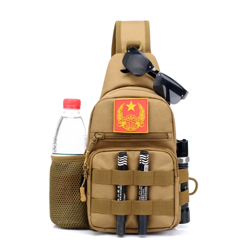 Sac messager de sport chaud 600D Camouflage bouilloire sac de poitrine tactique en plein air hommes femmes Camping tir loisirs épaule Torba de
