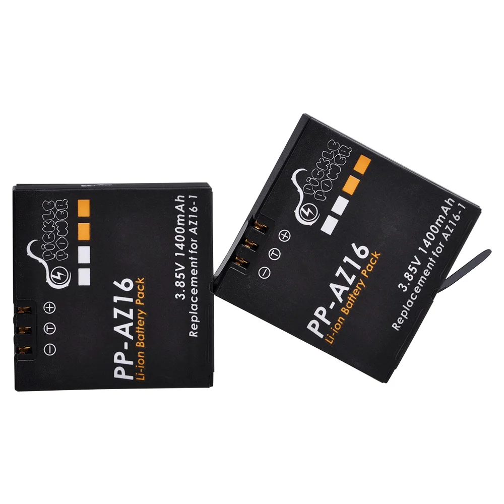 1400mAh بطارية AZ16-1/شاحن مزدوج ل شاومي AZ16-2 يي 4k ، 4k + ، لايت 360 VR عمل الكاميرا