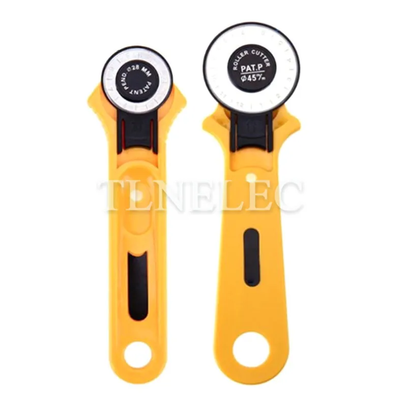 1pcs คู่มือล้อมีดตัดมีดรอบ Hob ผ้าตัดเครื่องตัดหมุนเครื่องตัดมีด Piecing เย็บเครื่องมือ