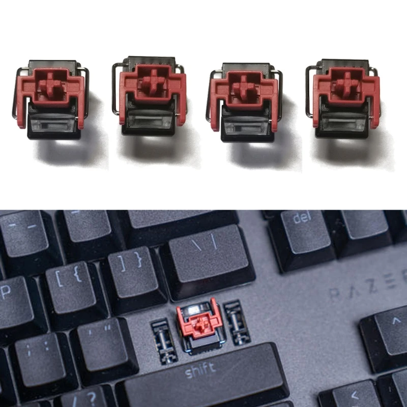 Razer Red Optical Switches Hot Swap Switch for Razer Huntsman Elite Gaming Mechanical Keyboard Switches 4Pcs