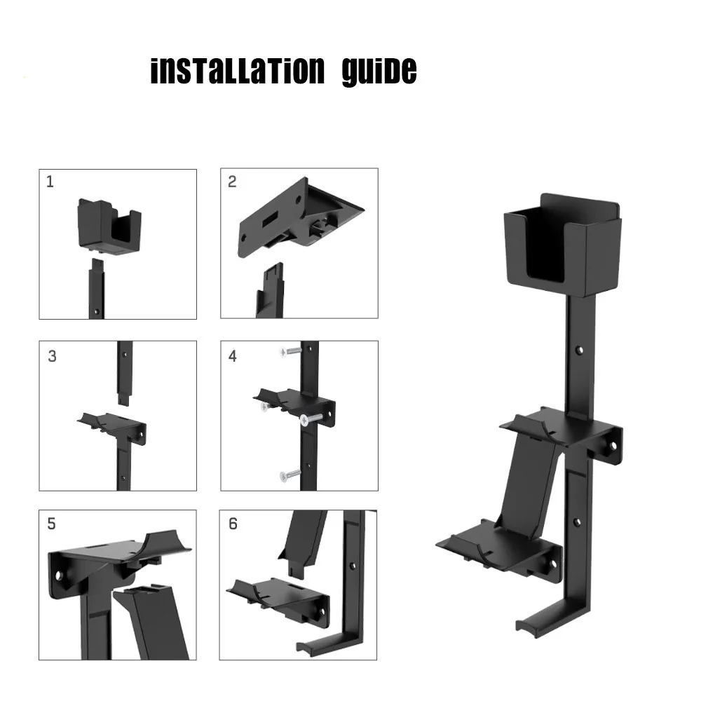 Wall Mount Stand สำหรับ PS5คอนโซล Bracket โฮสต์ Rack , Controller และหูฟังแขวนเก็บรีโมทคอนโทรลสนับสนุนจอแสดงผล