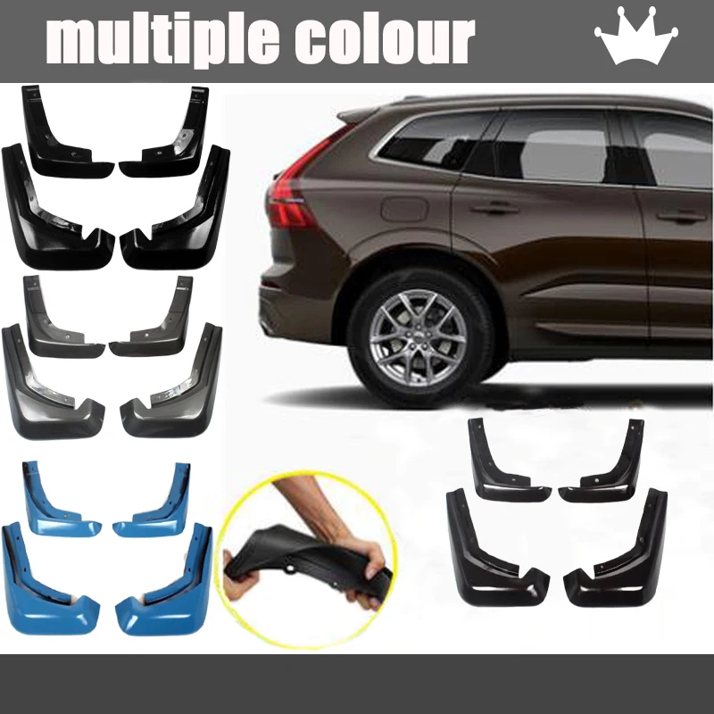 For VOLVO XC60 XC90 S90 S60 fenders mudguards Mud Flaps Front Rear Mud-Flaps  Splash Guards Auto accessories Mud Car Fenders