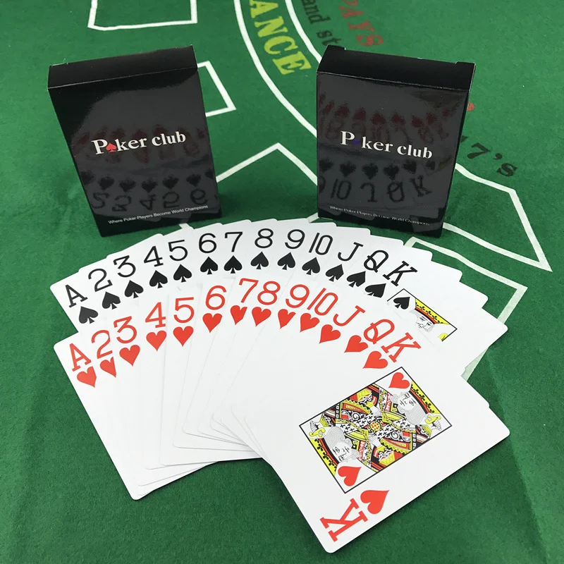 Plástico impermeável Playing Cards, Baccarat, Texas Hold\'em, PVC Poker Club Cards, Jogos de Tabuleiro, Card Game, 2.48*3.46 \