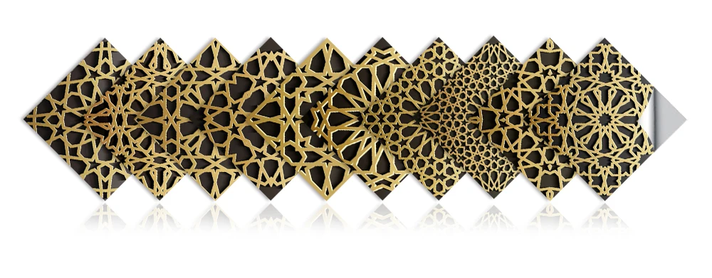 10/15/20cm Mandala Style Matte Surface Tile Sticker Peel & Stick Decoration Film For Tiles /Ground in Kitchen Wardrobe Wallpaper
