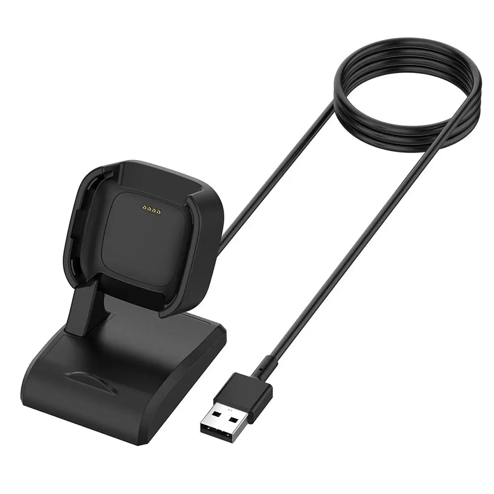 For Fitbit Versa 2 Charger Dock Nonslip Charger Stand Dock Adapter Cable Replacement Charging Cable Fit For Fitbit Versa 2