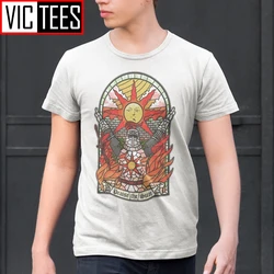 Men's Dark Souls 3 Church of the Sun T-Shirt Praise the Sun Youth Tees Cotton New T Shirt Fashion Clothing