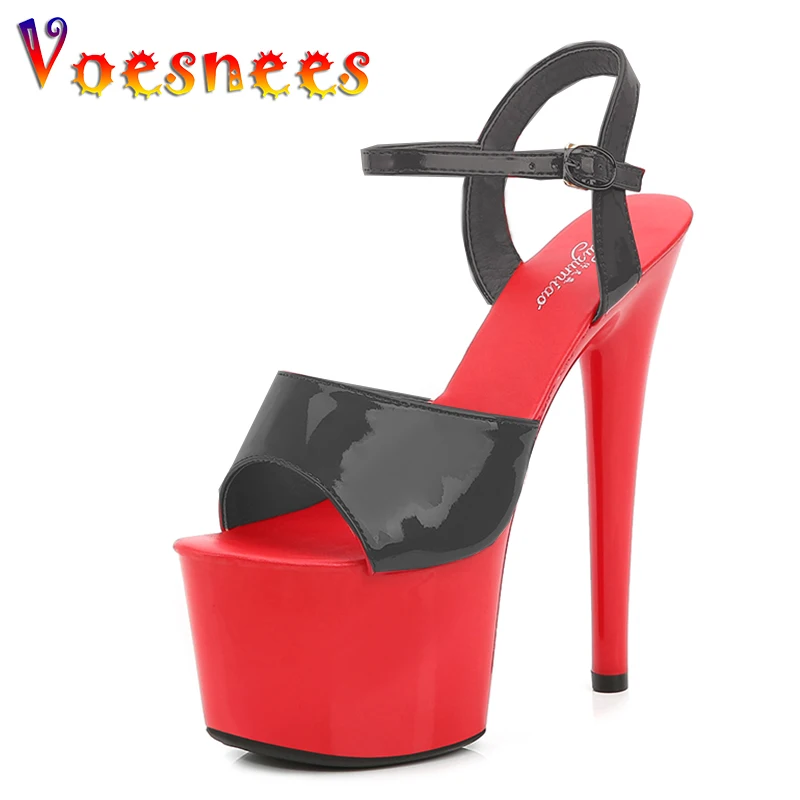 Brand New Sexy Strippers Dance Shoes Women Catwalk Show Sandals 13 15 17 CM High Heels Platform Girls Shoe Party Club Drop Sales