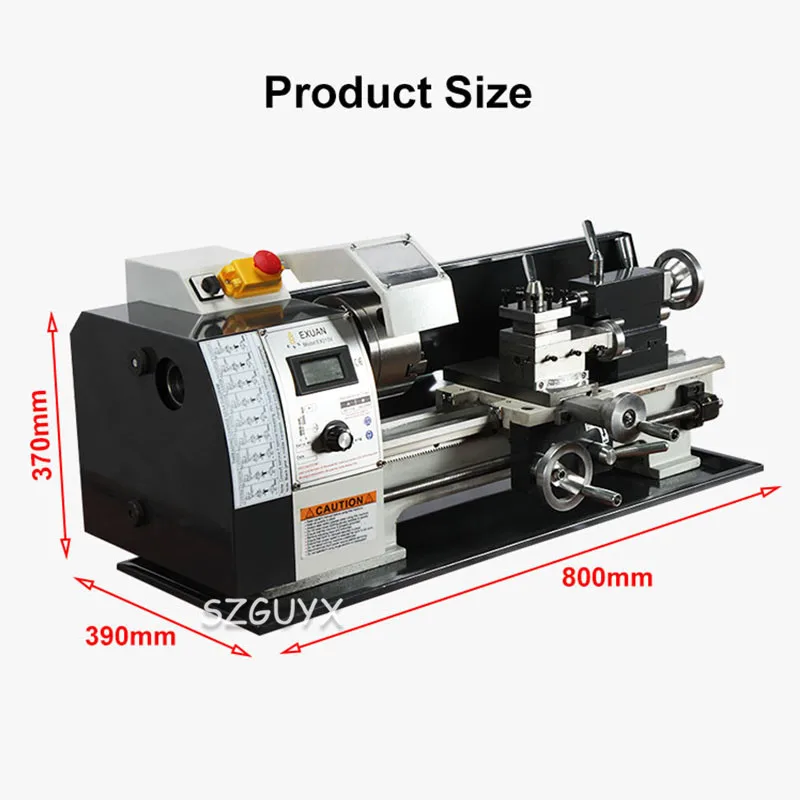 EX210V/EX210VX800 Household Brushless Motor Bead Machine Woodworking Miniature Metal Processing CNC Desktop Teaching Lathe Tools