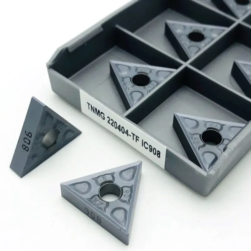 TNMG220404 TNMG220408 TF IC907 IC908 Bên Ngoài Dụng Cụ Xoay Carbide Dạng Tiện Bằng Máy CNC TNMG 220408 Dụng Cụ Cắt Biến Dạng
