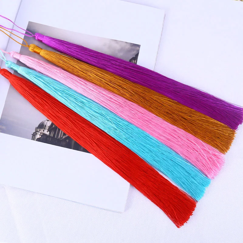 5Pcs/Pack Long Color Tassel Packaging Apparel Hat Accessories Furniture Pendant Ancient Style Hair Accessories DIY Tassel