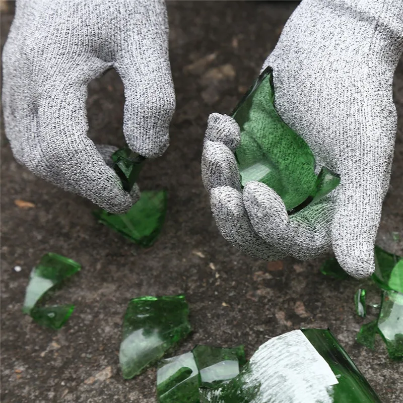 Guantes de trabajo de carnicero para cocina, manoplas de seguridad de alambre resistentes a Cortes, nivel 5, para desplumar ostras, peces y