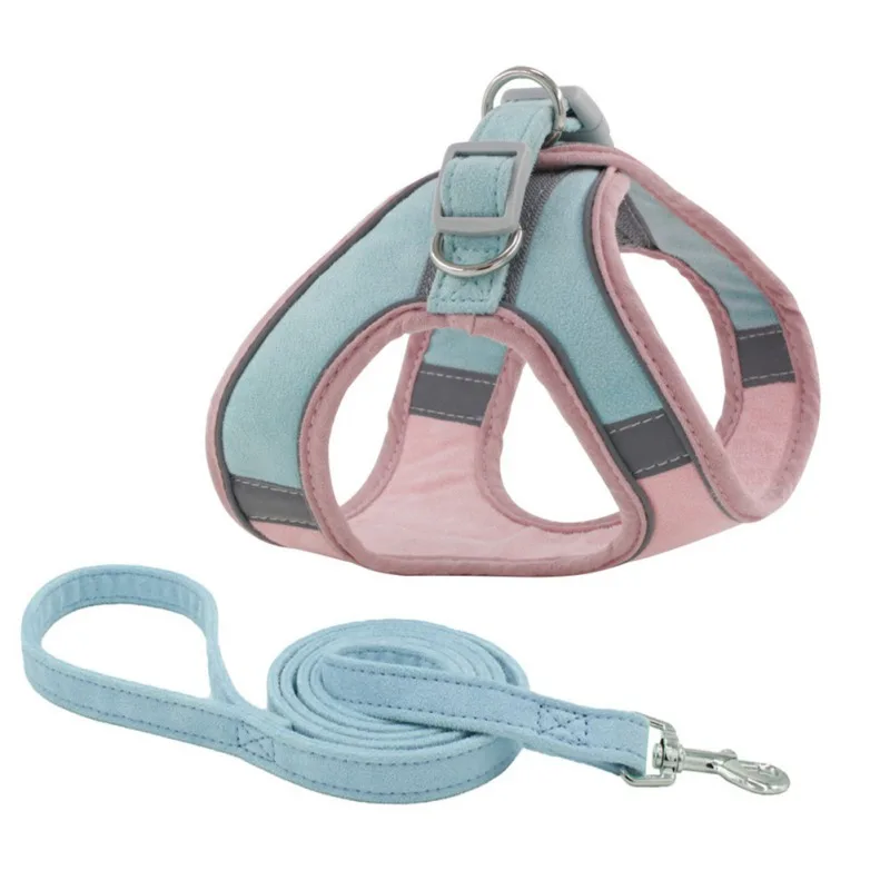 

Pet Chest Harness Reflective Cat Collar Training Collar Harness For Small Puppy Cat Dog Adjustable Dogs Leads Chest Straps