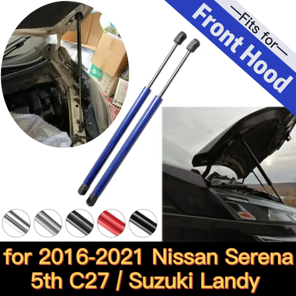 

Hood Struts for 2016-2021 Nissan Serena 5th C27 / Suzuki Landy Front Bonnet Gas Springs Lift Support Shock Dampers Absorber Prop