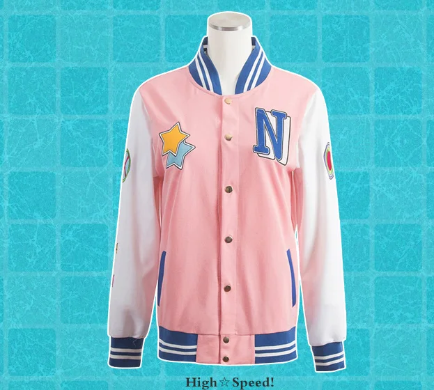 2021 Anime Free! Iwatobi Club Haruka Nanase Nagisa Hazuki Makoto Tachibana Rin Matsuoka Cosplay Jacket Tachibana Makoto 2 colors