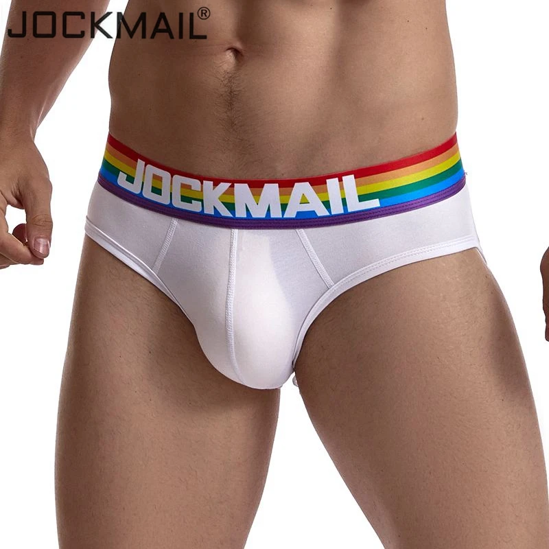 

Джоки JOCKMAIL мужские из дышащего хлопка, пикантное нижнее белье для геев, брифы из сетчатой ткани, брендовые трусы-бикини, мужское нижнее белье, подарок