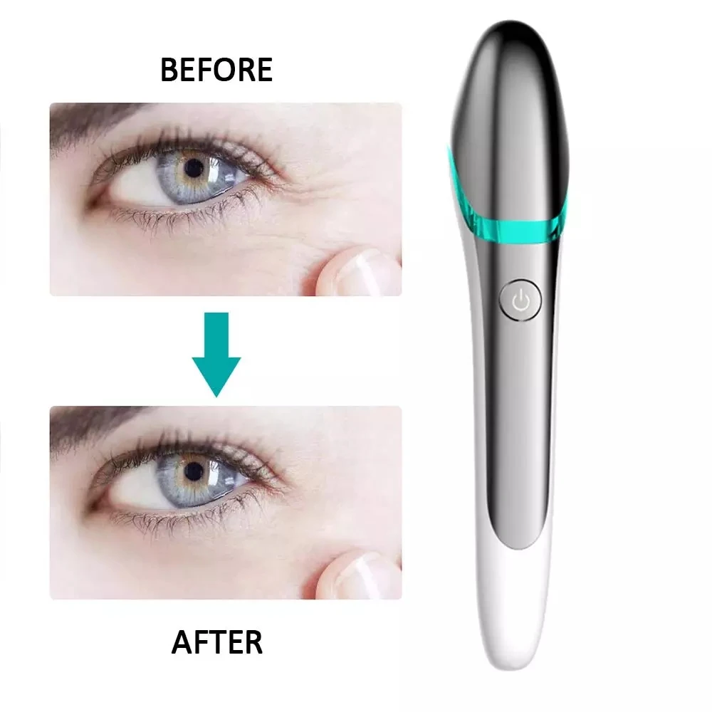 

EMS Electric Vibration Eye Face Massager Anti-Ageing Wrinkle Dark Circle Pen Removal Rejuvenation Eyes Beauty Care Portable Pen