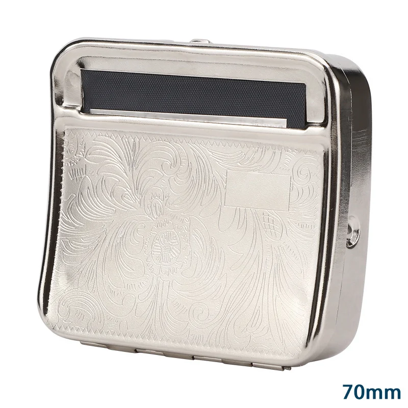 Rainbow Metal Rolling Machine Tobacco Roller Cigarette Case 70mm Manual Tobacco Roller Cigarette Rolling Machine For Smoking