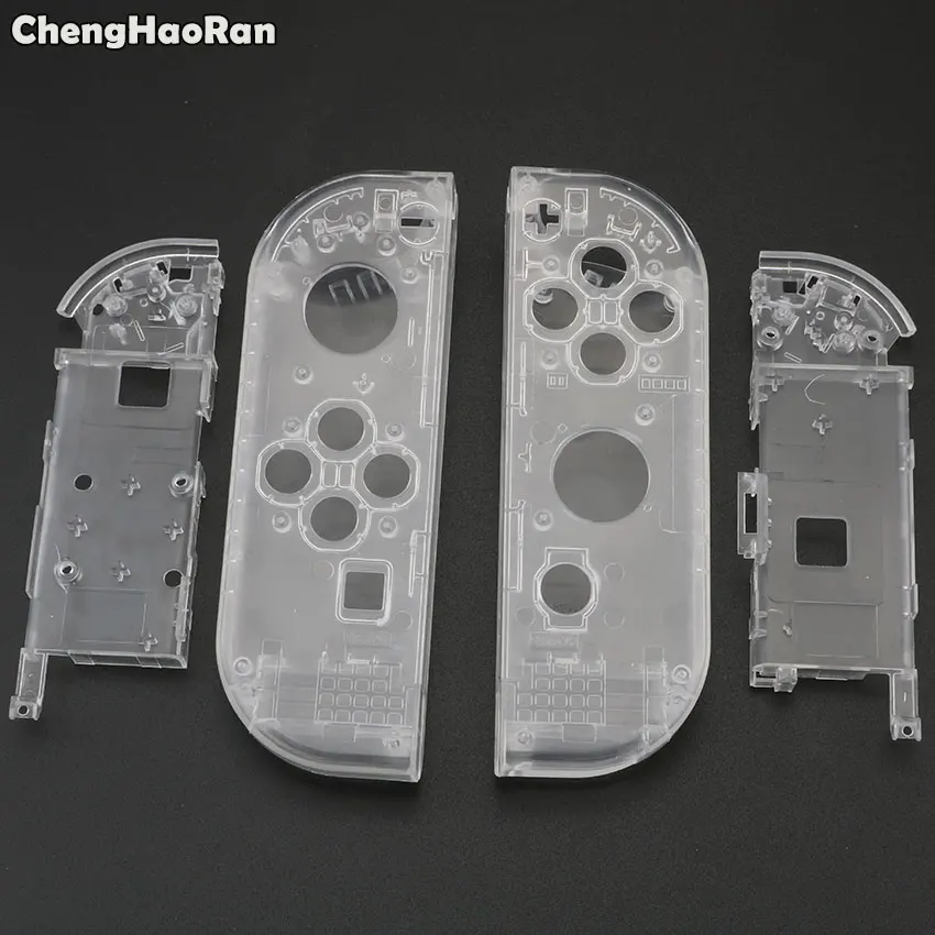 ChengHaoRan DIY Plastic R L Housing Shell Case Cover for Nintendo Switch NS NX Joy-Con Controller Transparent Right Left Shell