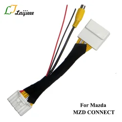28Pin Connection Cable For Mazda 2 3 6 CX-5 Demio Axela Roadster MX-5 Miata For Fiat 124 Spider Reversing Camera To OEM Monitor