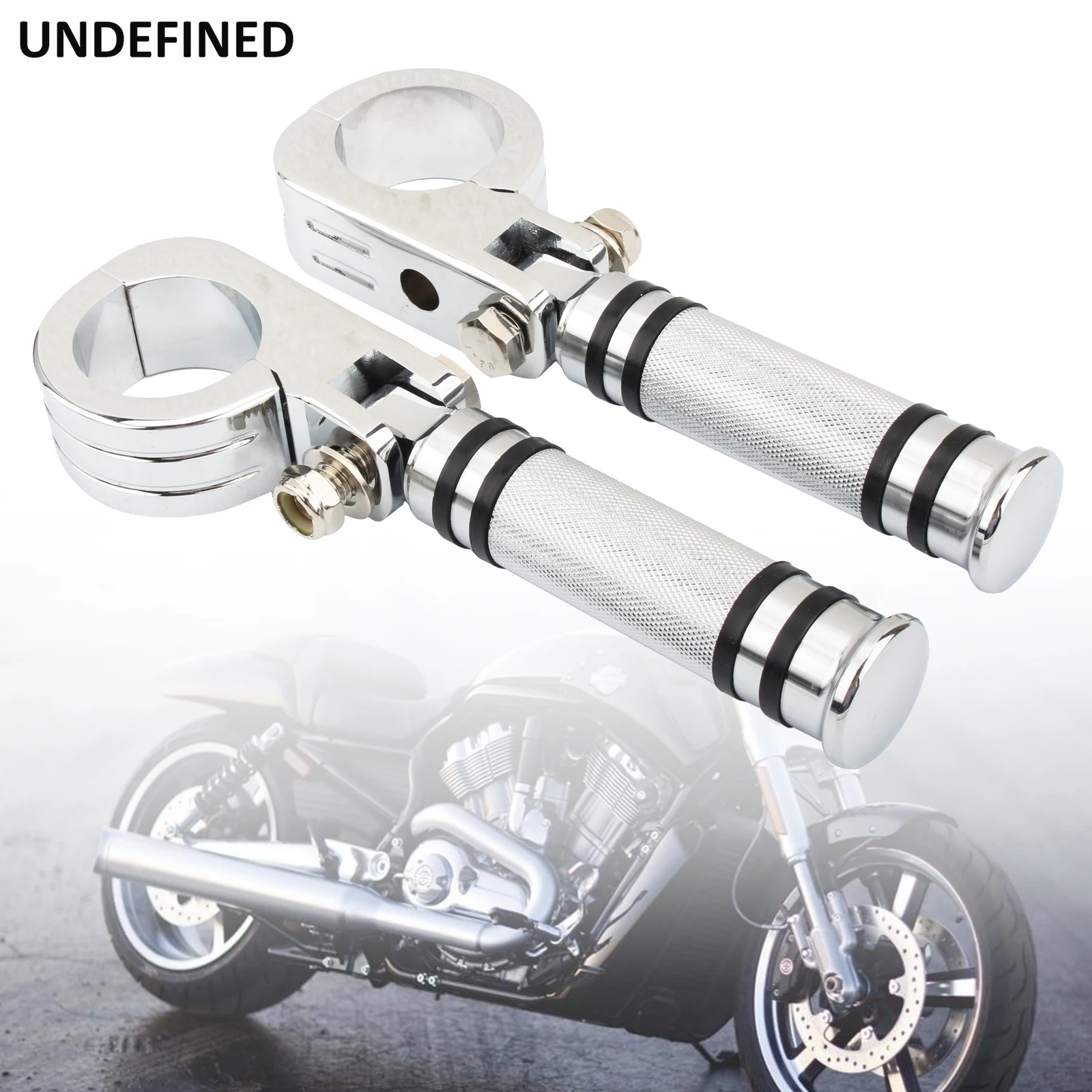 Motorcycle Pegs Aluminum 38mm Highway Engine Guard Bar Mount Clamps Bracket Foot Pegs Footrest Universal For Harley Honda Yamaha