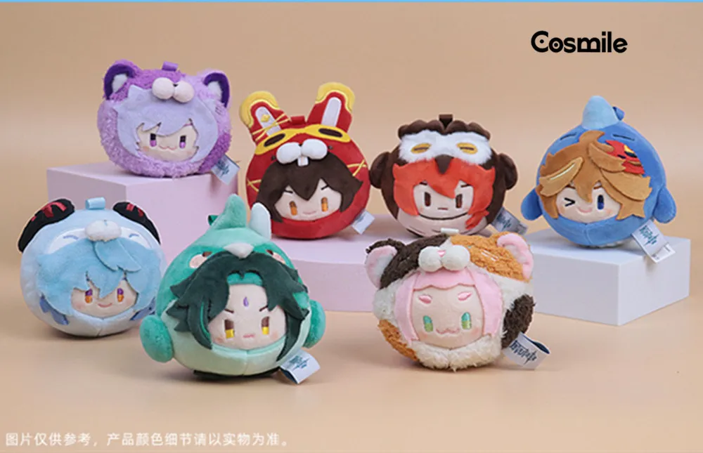 

Cosmile Official Genshin Impact KeQing Diona Xiao Diluc Amber AjaxTartaglia Ganyu Plush Mini Doll Stuffed Toy Cosplay C