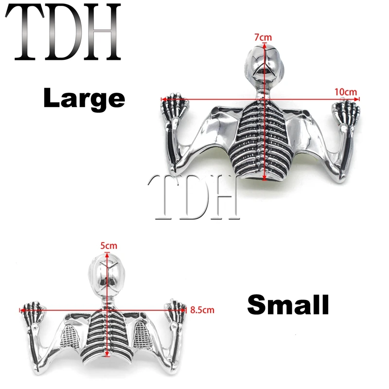 Steel Skeleton Decorative Figure Motorcycle 4.5