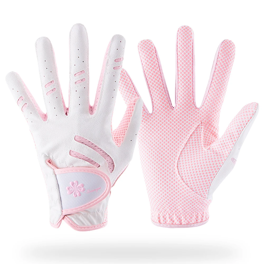 

1 Pair TTYGJ Children’S Golf Gloves Pu Leather Silicone Gloves For Boys And Girls Slip And Breathable