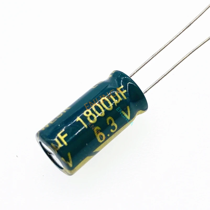 10 sztuk/partia 6.3v 1800uf wysokiej częstotliwości niska impedancja aluminiowy kondensator elektrolityczny 1800uf 6.3v 20% 8*16mm