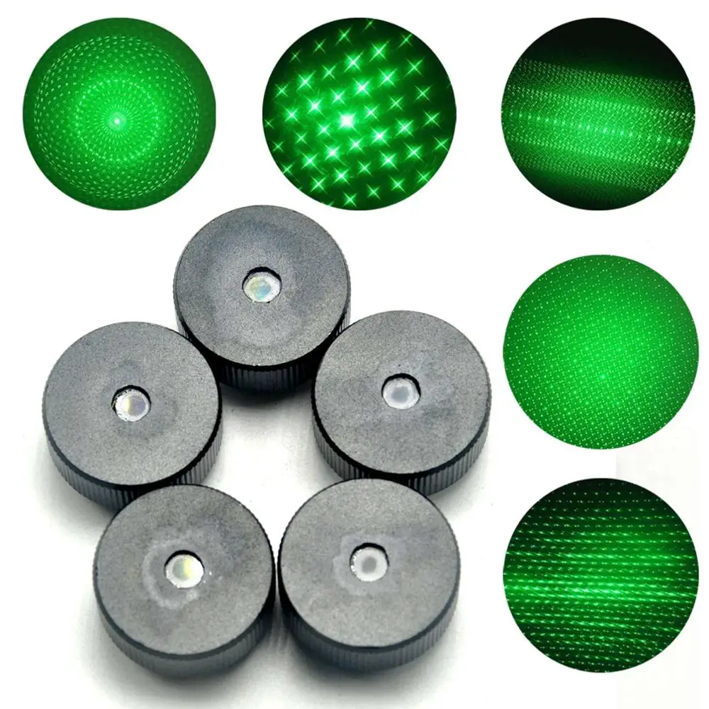 5 Star Cap with 5 Pattern Gratings for Laser Pointer Torch Style Laser Lens