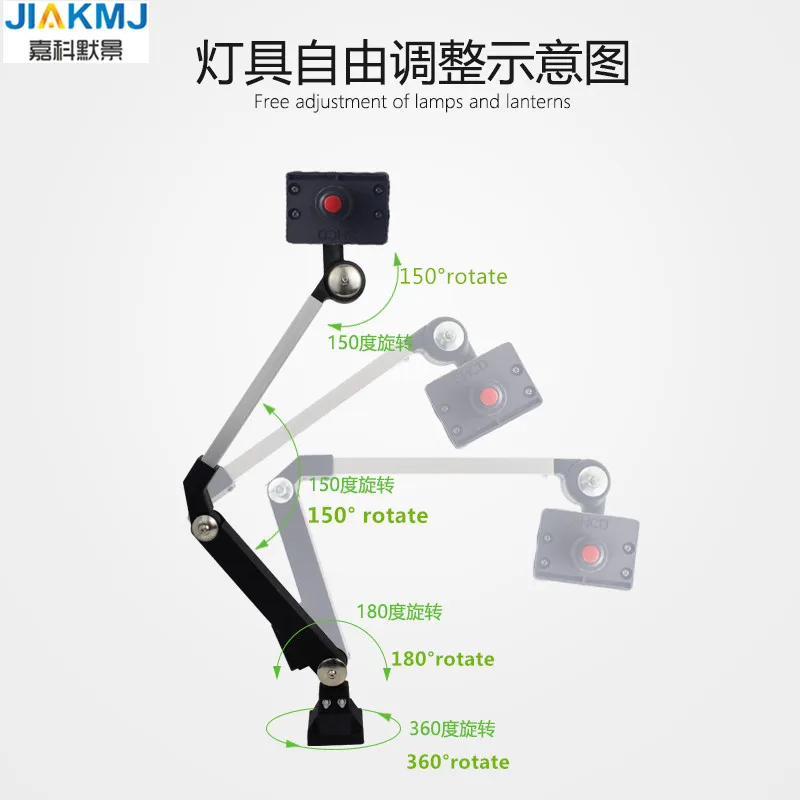 40 ワット超高輝度ロング折りたたみ Led ワークライト防水防爆 Led マシンライト Cnc パンチベンチ掘削機